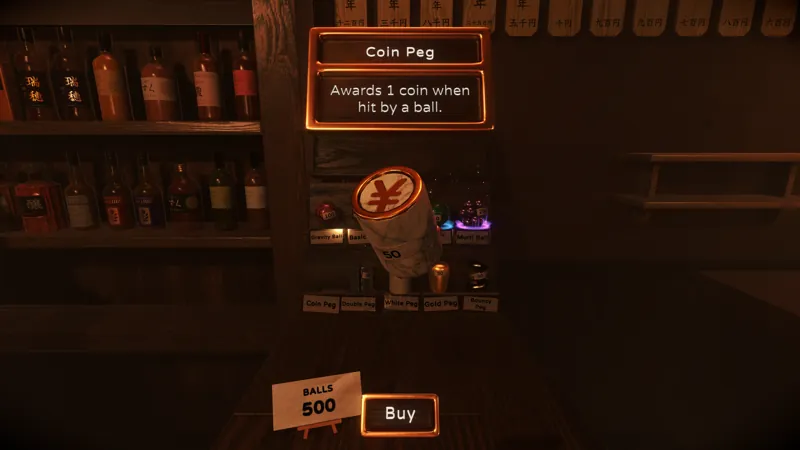 Buying a Coin Peg at the counter